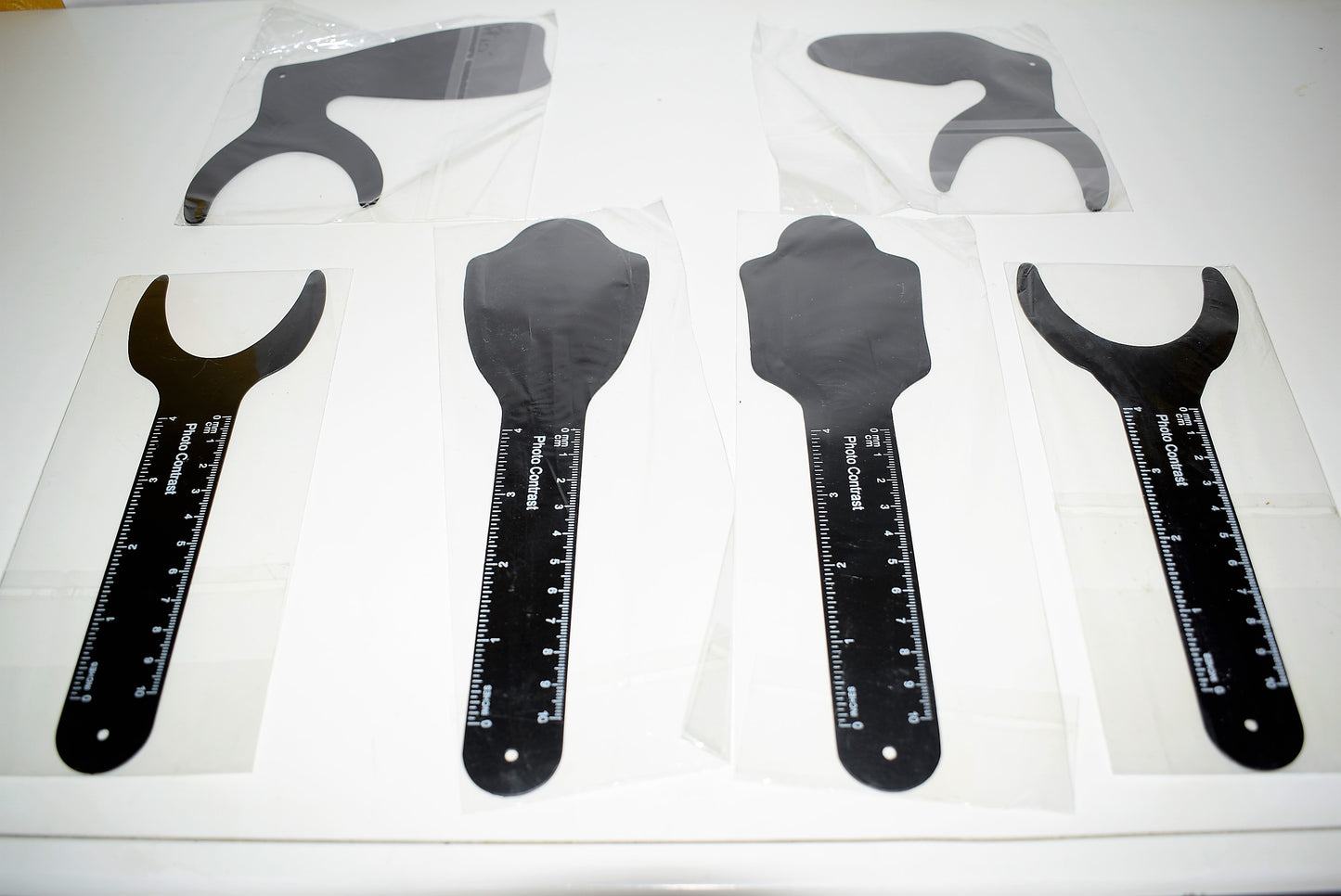 Kit de 6 Contrastadores Negro Mate hechos en material metálico