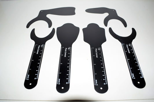 Kit de 6 Contrastadores Negro Mate hechos en material metálico