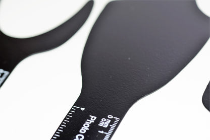 Kit de 6 Contrastadores Negro Mate hechos en material metálico