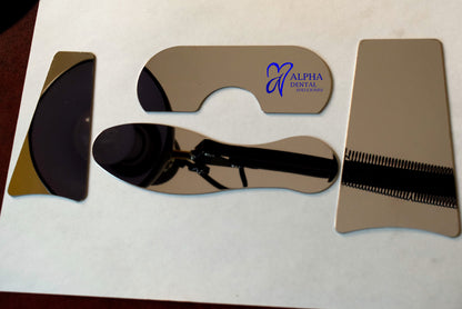 Set 4 Espejos Fotografía Clínica Intraoral Cx Rodio