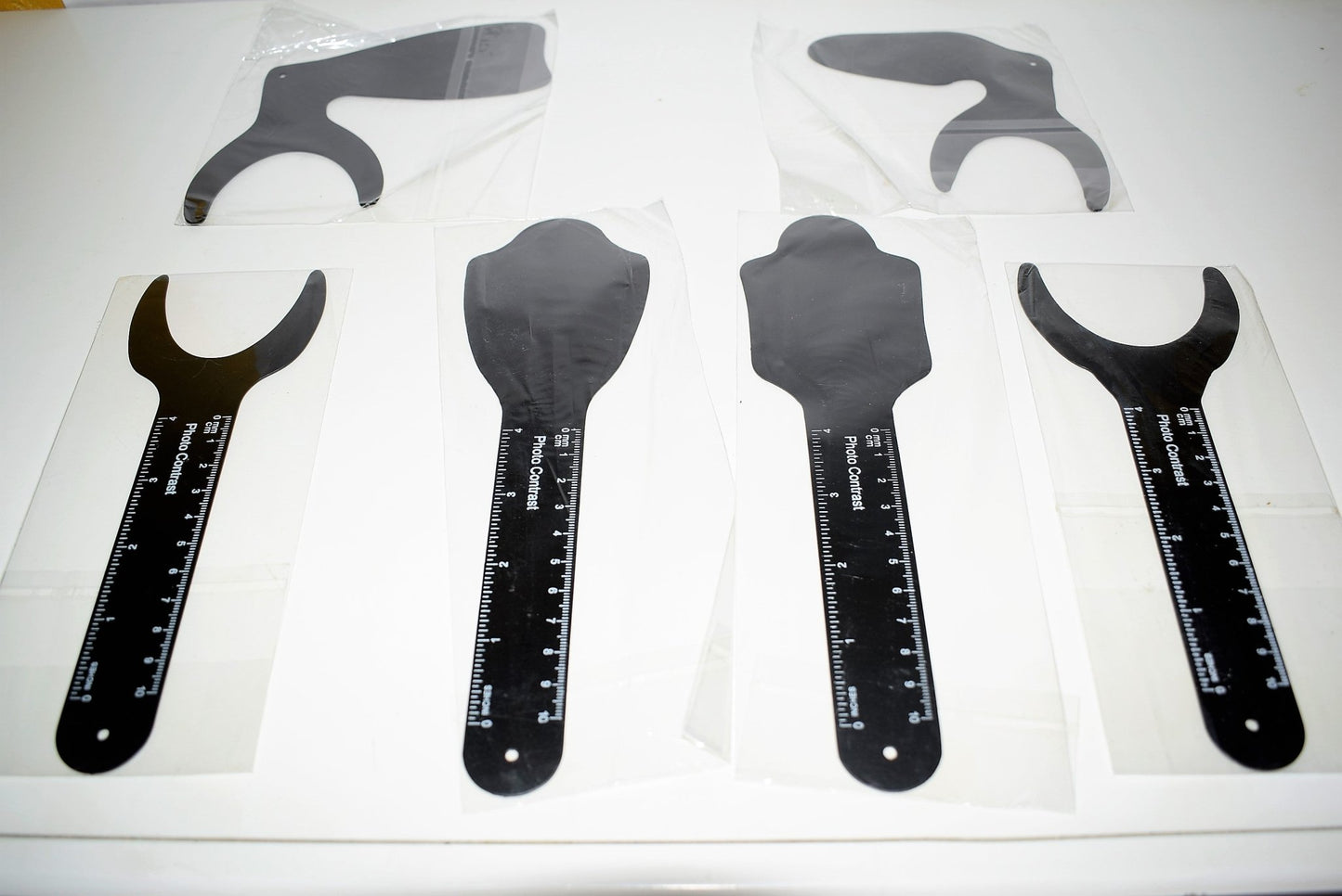 Kit de 6 Contrastadores Negro Mate hechos en material metálico - Alpha Dental Soluciones