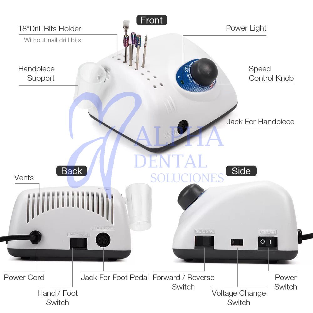 Micromotor Strong 210 Cx Tipo E - Alpha Dental Soluciones