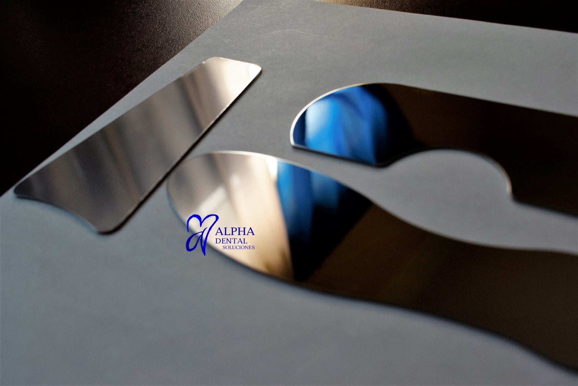 Set 4 Espejos Fotografía Clínica Intraoral Cx Rodio - Alpha Dental Soluciones