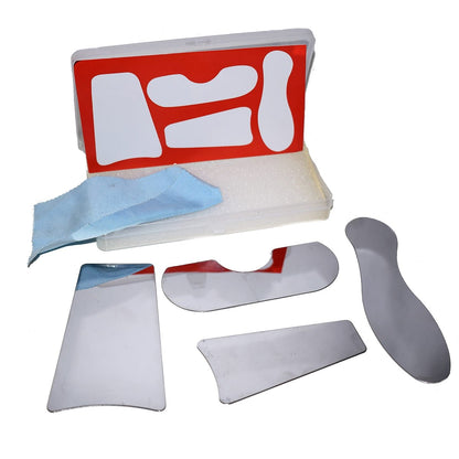 Set 4 Espejos Fotografía Clínica Intraoral Cx Rodio - Alpha Dental Soluciones